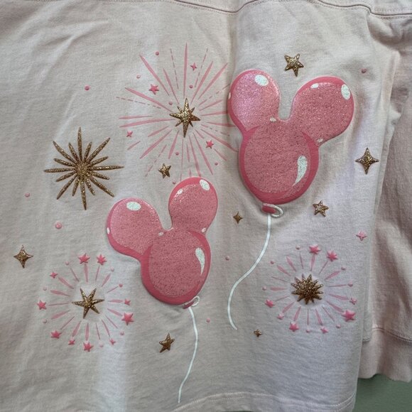 DISNEYLAND Mickey Balloon Spirit Jersey Womens XXL 2XL Disney Parks 2024 Sequins - Picture 6 of 13